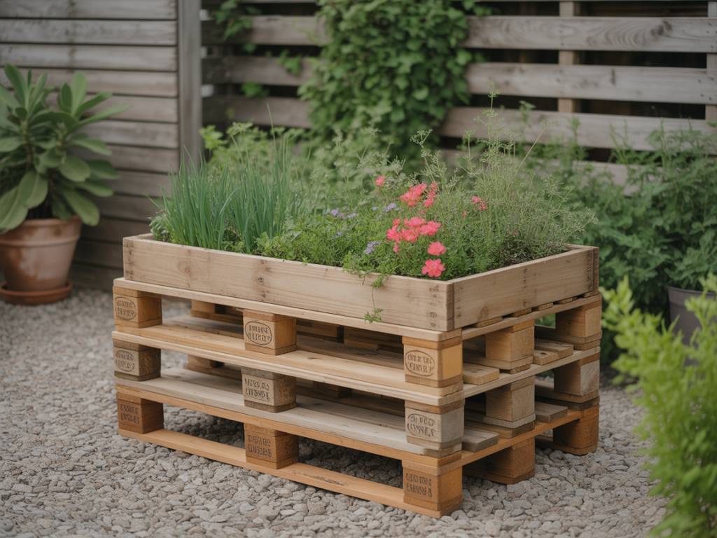 Jardinieres avec des palettes : idées et étapes pour les fabriquer