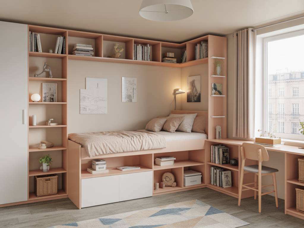 Bibliothèque lit escamotable : idées de rangements malins et conseils pour optimiser un petit espace