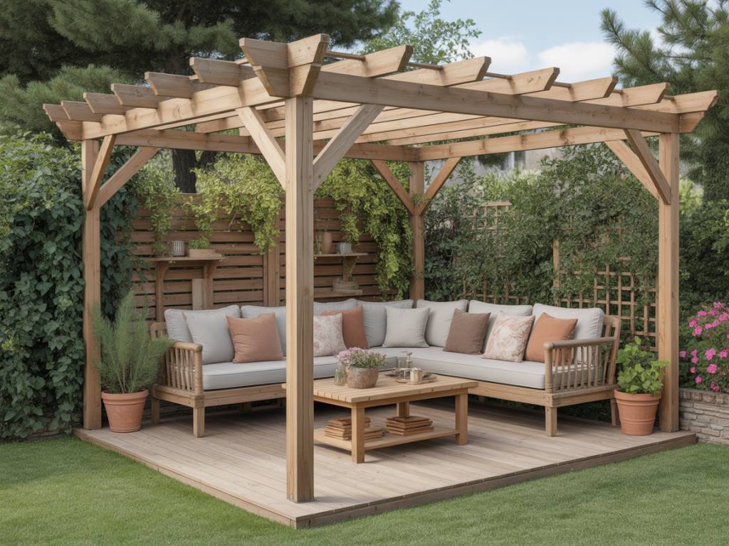 Pergola jardin pas cher : idées, matériaux et astuces pour aménager un coin ombragé à petit prix
