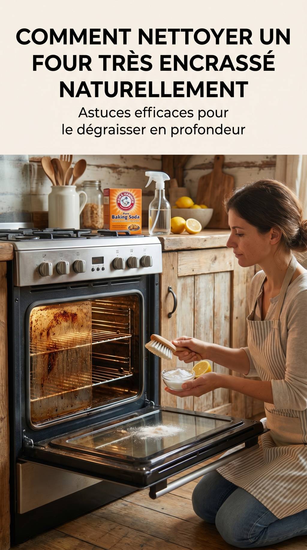 Comment nettoyer un four très encrassé naturellement sans produits chimiques ? astuces efficaces pour le dégraisser en profondeur